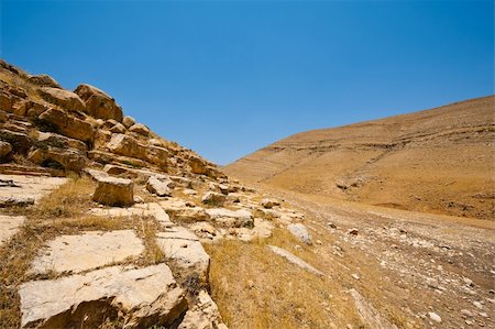 Big Stones in Sand Hills of Samaria, Israel Stock Photo - Budget Royalty-Free & Subscription, Code: 400-06138606