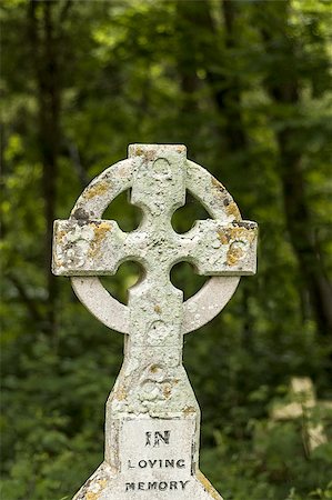 simsearch:400-04032243,k - Old stone cross in Graveyard with writing Stock Photo - Budget Royalty-Free & Subscription, Code: 400-06139483
