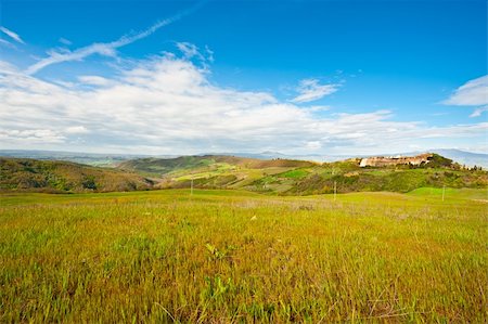 simsearch:400-05711931,k - The Medieval Italian Town Surrounded By Forests and  Fields Stock Photo - Budget Royalty-Free & Subscription, Code: 400-06140536