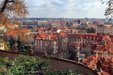 simsearch:400-05193127,k - view over the red roofs in historic Prague, Czech Republic, Europe Stock Photo - Budget Royalty-Free & Subscription, Code: 400-06141414
