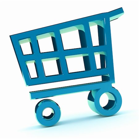 simsearch:700-01163575,k - A Colourful 3d Rendered Shopping Cart Illustration Stock Photo - Budget Royalty-Free & Subscription, Code: 400-06141518
