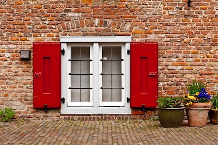 Window with Curtain in the Dutch City Stock Photo - Budget Royalty-Free & Subscription, Code: 400-06141643