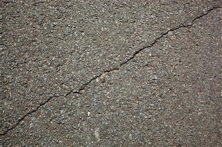 crack on the gray asphalt Stock Photo - Budget Royalty-Free & Subscription, Code: 400-06143003