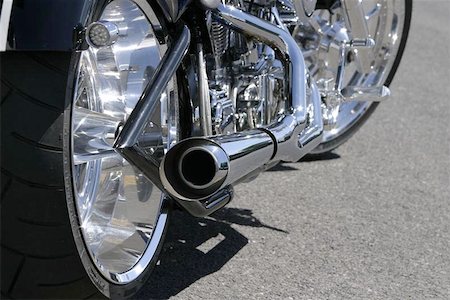simsearch:400-03927951,k - A very nice custom chopper with lots of chrome. Stock Photo - Budget Royalty-Free & Subscription, Code: 400-06143563