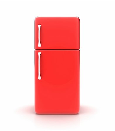 fotovika (artist) - Illustration of a new fridge on a white background Stock Photo - Budget Royalty-Free & Subscription, Code: 400-06174017