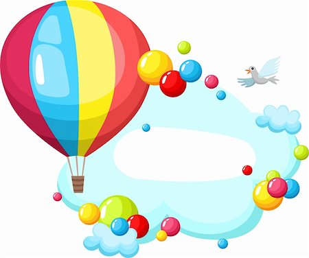 simsearch:400-07425300,k - vector illustration of a air balloon Stock Photo - Budget Royalty-Free & Subscription, Code: 400-06177068