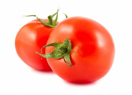 simsearch:400-04393672,k - Two red ripe tomatoes isolated on white background Stock Photo - Budget Royalty-Free & Subscription, Code: 400-06177372