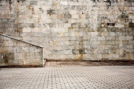 Aged wall with stairs detail Stock Photo - Budget Royalty-Free & Subscription, Code: 400-06177441
