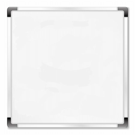 simsearch:400-06396346,k - Square whiteboard on white background, vector eps10 illustration Stock Photo - Budget Royalty-Free & Subscription, Code: 400-06178109