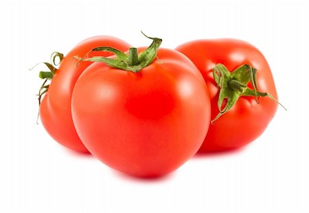 simsearch:400-04393672,k - Three ripe red tomatoes isolated on white background Stock Photo - Budget Royalty-Free & Subscription, Code: 400-06178529