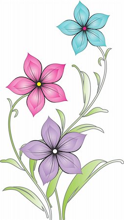 flowers drawings - Creative flower design Stock Photo - Budget Royalty-Free & Subscription, Code: 400-06172923