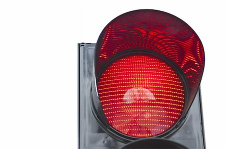 One of traffic light signal shows red light Stock Photo - Budget Royalty-Free & Subscription, Code: 400-06199475