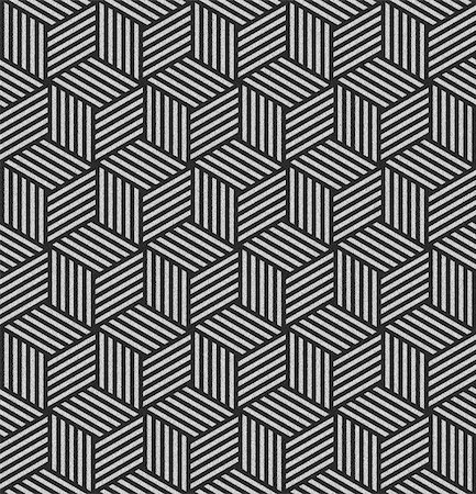 fabric texture illustration - Seamless pattern in op art design. Geometric hexagons and diamonds texture. Abstract textured background. Illustration. Stock Photo - Budget Royalty-Free & Subscription, Code: 400-06204426