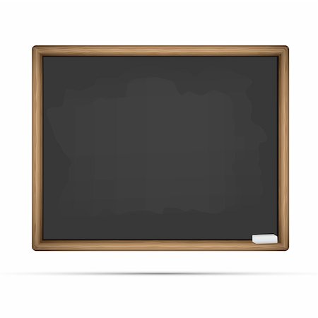 pupil in a empty classroom - School board vector illustration Stock Photo - Budget Royalty-Free & Subscription, Code: 400-06204554