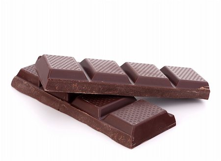 Chocolate bars stack isolated on white background Foto de stock - Super Valor sin royalties y Suscripción, Código: 400-06205543