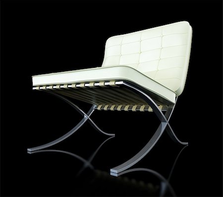 simsearch:400-06091866,k - modern chair on black background Stock Photo - Budget Royalty-Free & Subscription, Code: 400-06206444