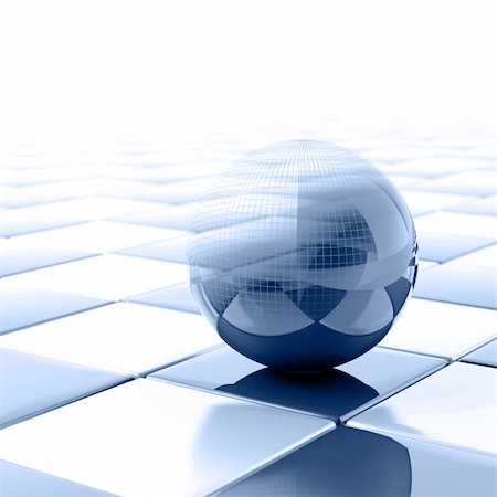 simsearch:400-07578126,k - blue metallic ball with visible wired structure Stock Photo - Budget Royalty-Free & Subscription, Code: 400-06206983