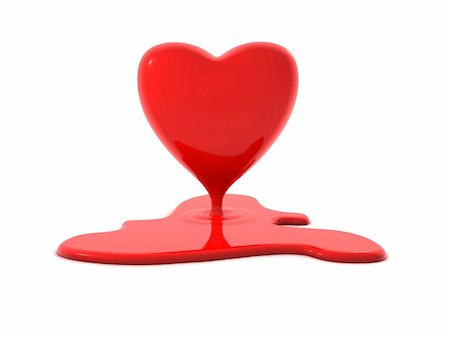 simsearch:400-06207242,k - bleeding or melting heart. Perfect symbol for valentines day, burning love or a broken heart. Stock Photo - Budget Royalty-Free & Subscription, Code: 400-06207242