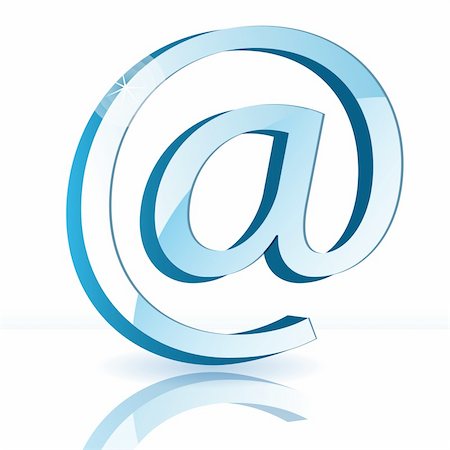 simsearch:400-04125018,k - illustration insulated symbol of the e-mail on white background Stock Photo - Budget Royalty-Free & Subscription, Code: 400-06200820