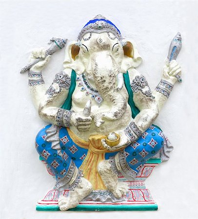 elephant god - Hindu ganesha God Named Maha Ganapati at temple in thailand Stock Photo - Budget Royalty-Free & Subscription, Code: 400-06201067