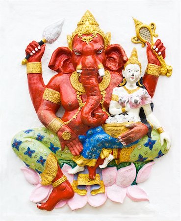 elephant god - Hindu ganesha God Named Maha Ganapati at temple in thailand Stock Photo - Budget Royalty-Free & Subscription, Code: 400-06201082