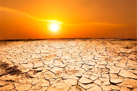 drought land and hot weather Stock Photo - Budget Royalty-Free & Subscription, Code: 400-06201852
