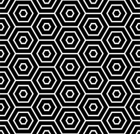 Hexagons texture. Seamless geometric pattern. Vector art. Stock Photo - Budget Royalty-Free & Subscription, Code: 400-06203310