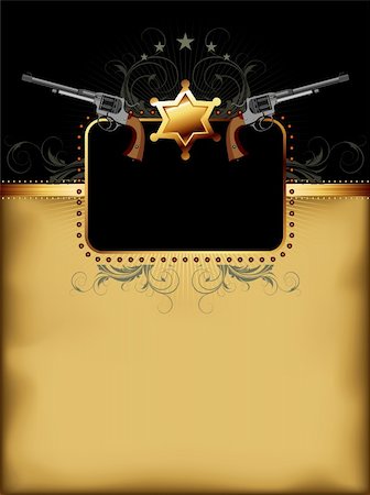 simsearch:400-04914047,k - ornate frame with guns, this illustration may be useful as designer work Stock Photo - Budget Royalty-Free & Subscription, Code: 400-06326341