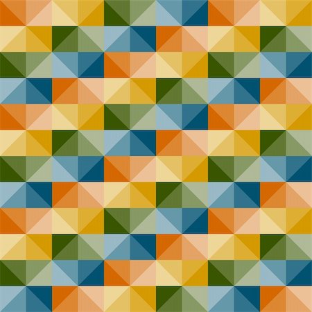 vector seamless simple geometric pattern with 3d illusion Stock Photo - Budget Royalty-Free & Subscription, Code: 400-06326354