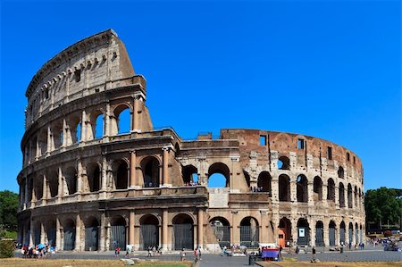 View of ancient rome coliseum ruins. Italy. Rome. Stock Photo - Budget Royalty-Free & Subscription, Code: 400-06328994