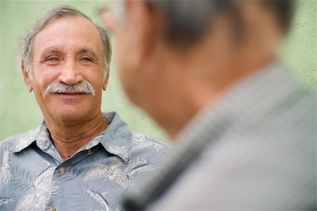 simsearch:400-06142278,k - Retired elderly people and friendship, two old men meeting and talking in city park Stock Photo - Budget Royalty-Free & Subscription, Code: 400-06334082