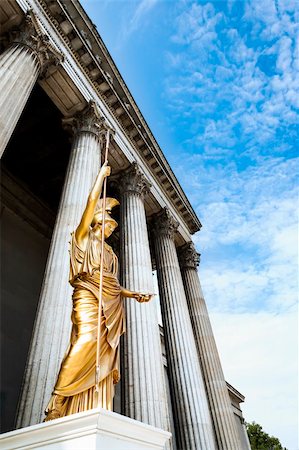 simsearch:400-07309915,k - An image of a nice golden statue under a blue sky Stock Photo - Budget Royalty-Free & Subscription, Code: 400-06331363