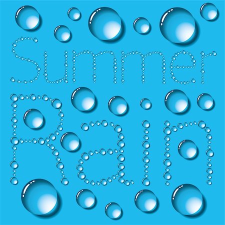 font design background - Water drops words on blue background Stock Photo - Budget Royalty-Free & Subscription, Code: 400-06331787