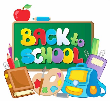 simsearch:400-04240970,k - Back to school thematic image 2 - vector illustration. Stock Photo - Budget Royalty-Free & Subscription, Code: 400-06332454