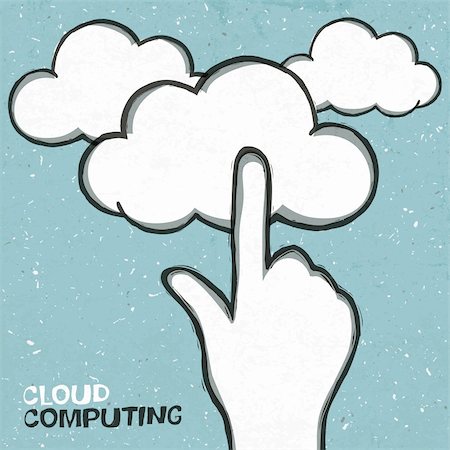 Cloud computing concept illustration, EPS10 Stock Photo - Budget Royalty-Free & Subscription, Code: 400-06358503