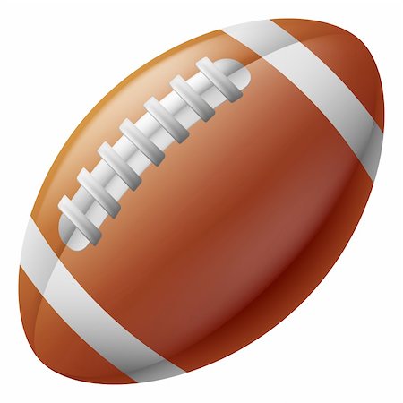 An illustration of a traditional American football ball Stock Photo - Budget Royalty-Free & Subscription, Code: 400-06385511