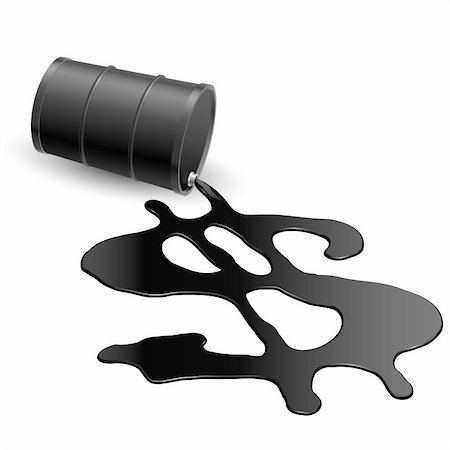 simsearch:400-05002911,k - Drum with spilled oil and a dollar symbol on white Stock Photo - Budget Royalty-Free & Subscription, Code: 400-06386989