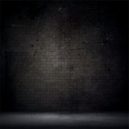 simsearch:400-06107660,k - Grunge style interior with brick wall and concrete floor Stock Photo - Budget Royalty-Free & Subscription, Code: 400-06388141