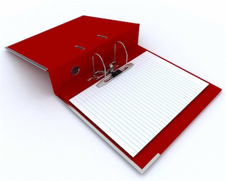 directory - 3D Render of Lever Arch Ring Binder Stock Photo - Budget Royalty-Free & Subscription, Code: 400-06395033