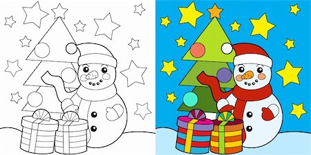 The coloring pages with preview Stock Photo - Budget Royalty-Free & Subscription, Code: 400-06396184