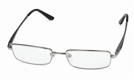 simsearch:400-07774329,k - Reading glasses isolated on white with clipping path Stock Photo - Budget Royalty-Free & Subscription, Code: 400-06396756