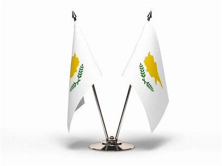 Miniature Flag of Cyprus (Isolated with clipping path) Stock Photo - Budget Royalty-Free & Subscription, Code: 400-06390606