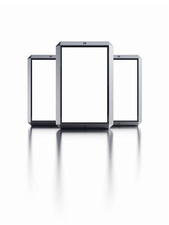 simsearch:400-04376796,k - set of modern smartphones with blank screens Foto de stock - Super Valor sin royalties y Suscripción, Código: 400-06408115