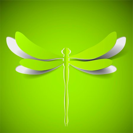 dragonfly abstract designs - Abstract green dragonfly Stock Photo - Budget Royalty-Free & Subscription, Code: 400-06408207