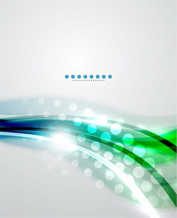 Abstract vector background. Wave design with sample text Stock Photo - Budget Royalty-Free & Subscription, Code: 400-06414000