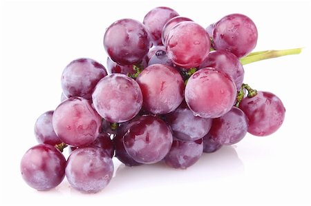 ration - ripe grapes isolated on white background Stock Photo - Budget Royalty-Free & Subscription, Code: 400-06415195
