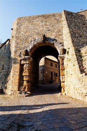 simsearch:400-07217858,k - Ancient Etruscan Gate of Volterra in Italy Stock Photo - Budget Royalty-Free & Subscription, Code: 400-06418991