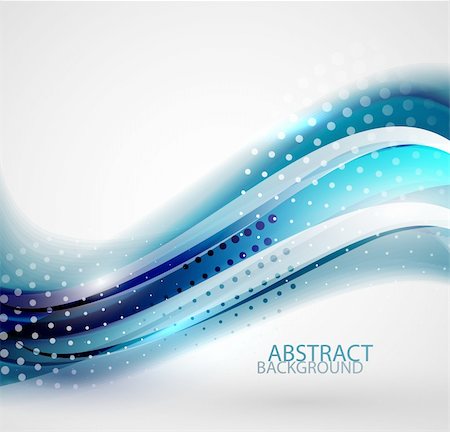 Vector glossy dotted wave abstract background Stock Photo - Budget Royalty-Free & Subscription, Code: 400-06411145