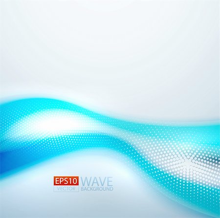 Vector smooth blue wave abstract background Stock Photo - Budget Royalty-Free & Subscription, Code: 400-06411694