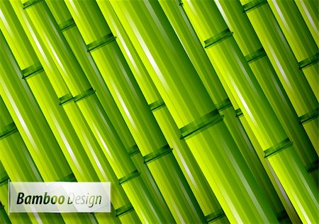 Vector green bamboo spring nature background Stock Photo - Budget Royalty-Free & Subscription, Code: 400-06412729